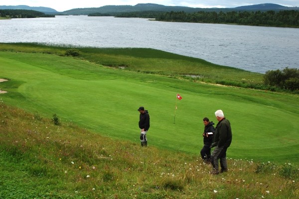 h&aring;l 16, Ljusnedals golfbana