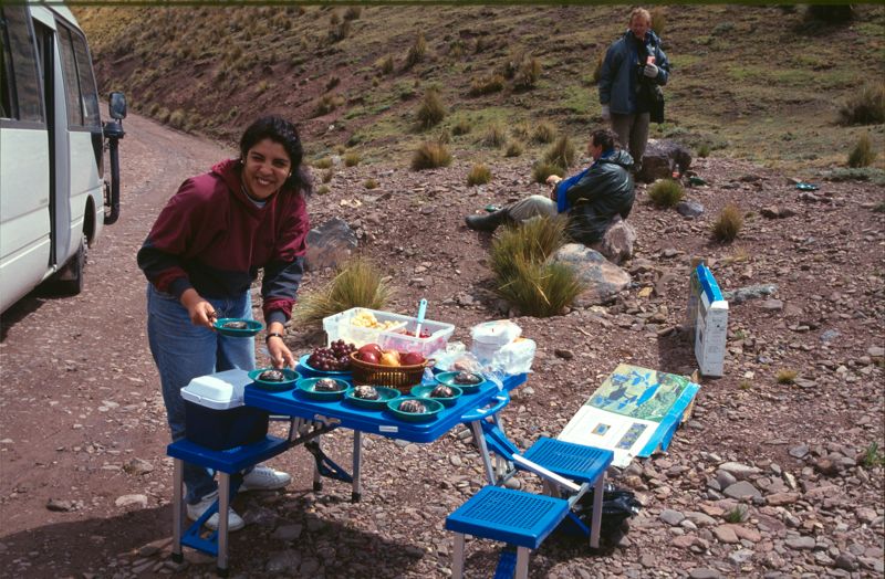 Lunch break at Marcapomococha 