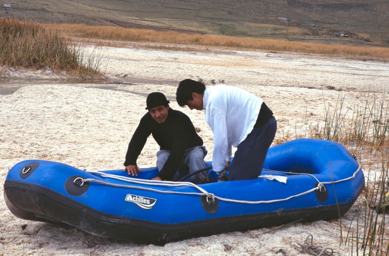 Lake Junin [4080 m] Low water level.....